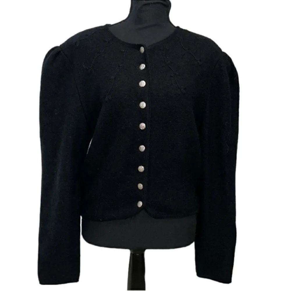 Tally Ho Black Wool Vintage Jacket(Size M)